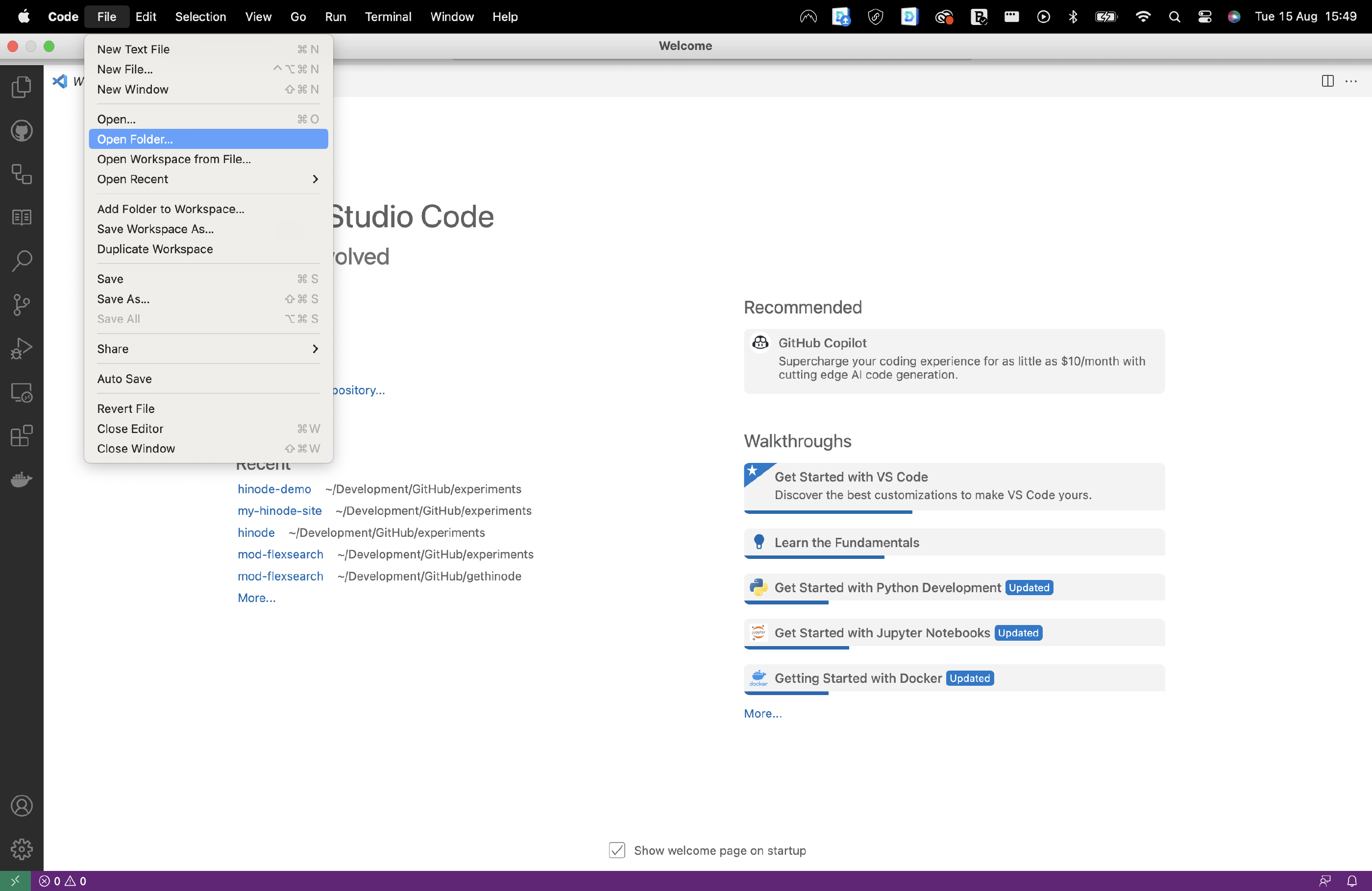 Step 1. Open the source code folder in VSCode